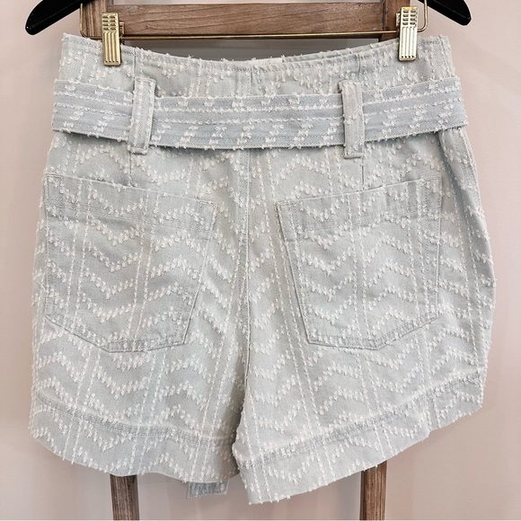 Happy Nature Kate Hudson High Waist Texture Chevron Button Fly Short NWT… - Picture 6 of 11